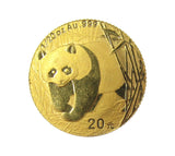 China 2001 1/20th Oz Panda Gold 20 Yuan - UNC