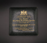 1902 Edward VII & Alexandra Visit to the City of London 76mm Medal - Cased