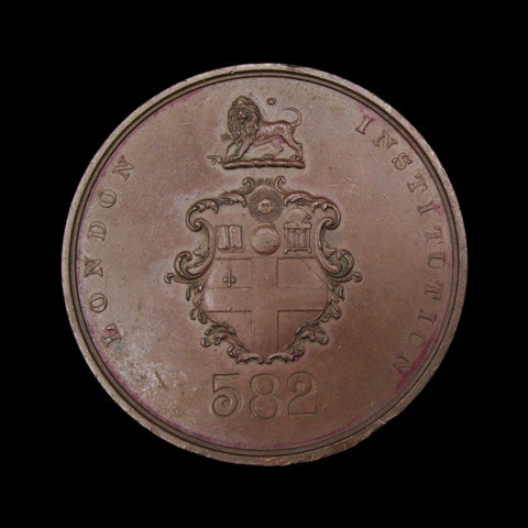 1807 London Institution 43mm Bronze Admission Medal - By Wyon