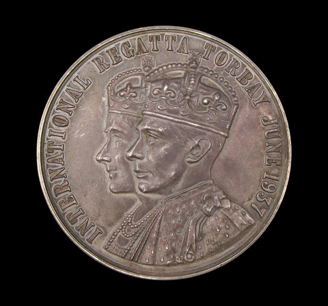 1937 George VI Coronation International Regatta Torbay 51mm Silver Medal
