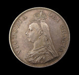 Victoria 1887 Double Florin - A/UNC