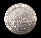 1944 Battle Of London Silvered 57mm Medal - By Pinches