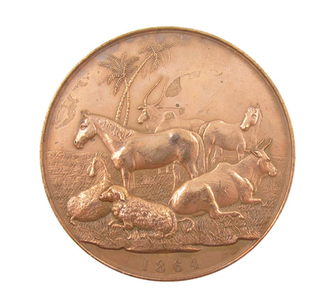 Burma 1865 Agricultural & Horticultural Society 49mm Medal
