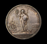 1713 Peace Of Utrecht 35mm Silver Medal - By Croker