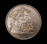 Victoria 1887 Crown - A/UNC