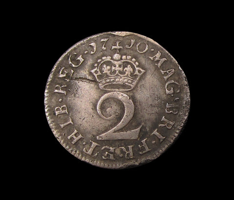 Anne 1710 Maundy Twopence - NVF