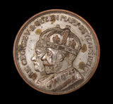 1935 George V Silver Jubilee 58mm Silvered Medal