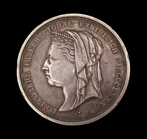 Australia 1880 Melbourne International Exhibition 51mm Silver Medal - By Stokes