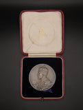 1911 George V Coronation 51mm Silver Medal - Cased