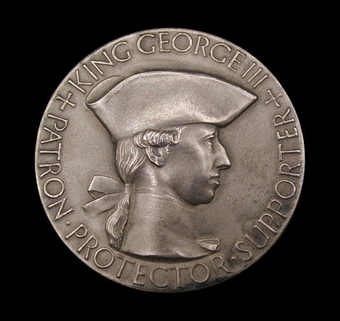 1938 Royal Academy Of Arts 55mm Silver Medal - By Pinches