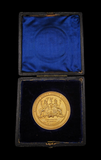 1917 Mercantile Marine Service Association 38mm Gold Medal - With O.B.E
