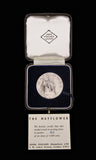 1957 Sailing of The Mayflower II 38mm Silver Medal - By Pinches