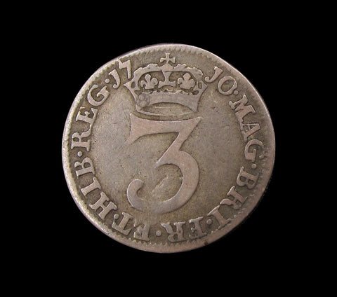 Anne 1710 Maundy Threepence - Fine