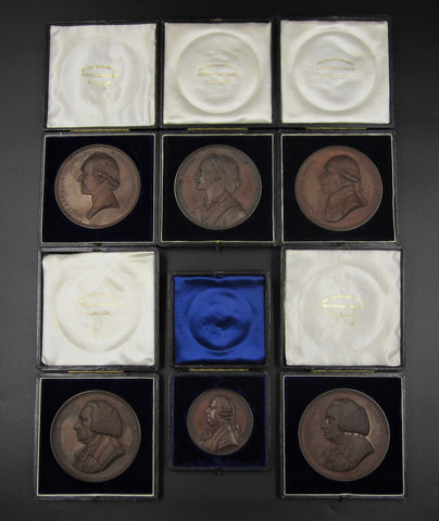 1900-1905 University Of Glasgow Set Of 6 x Medical Award Medals - Cased