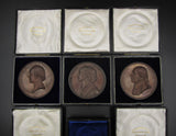 1900-1905 University Of Glasgow Set Of 6 x Medical Award Medals - Cased