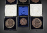 1900-1905 University Of Glasgow Set Of 6 x Medical Award Medals - Cased