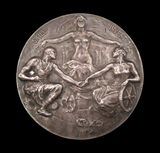 1911 Royal Automobile & Associated Clubs 77mm Silver Medal - By Herkomer