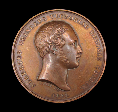 1845 Prince Albert Personal Medal 56mm Bronze Medal - By Wyon