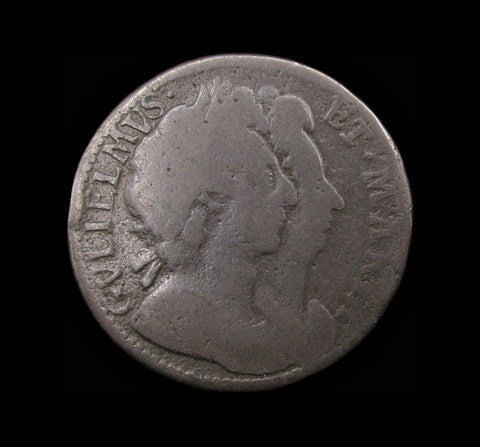 William & Mary 1694 Farthing - Unbarred A's In Britannia