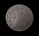 William & Mary 1694 Farthing - Unbarred A's In Britannia