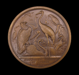 1826 Zoological Society Of London 77mm Medal - By Wyon