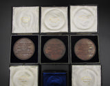 1900-1905 University Of Glasgow Set Of 6 x Medical Award Medals - Cased