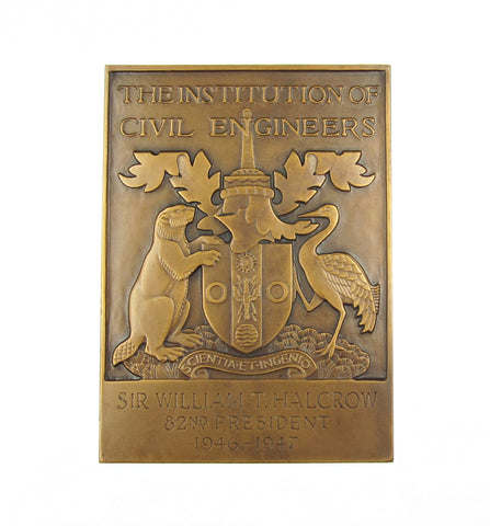 1947 Institution Of Civil Engineers President's Medal - To Sir William Halcrow