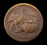 1826 Zoological Society Of London 77mm Medal - By Wyon
