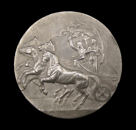 1908 London Olympic Games 50mm White Metal Medal - By Mackennal