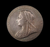 1897 Victoria Diamond Jubilee 26mm Silver Medal - With Envelope