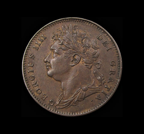 George IV 1822 Farthing - NEF