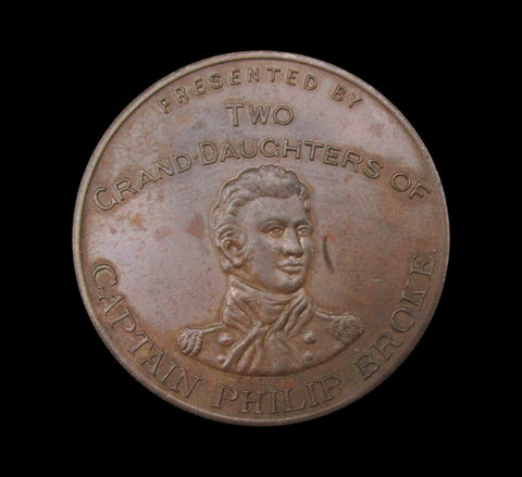 1913 Captain Philip Broke 'Shannon' & 'Chesapeake' 32mm Medal