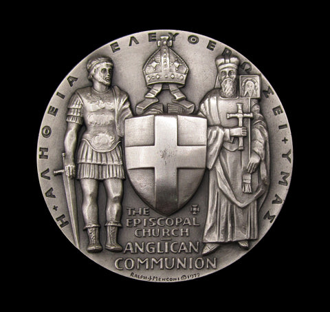 USA 1972 The Episcopal Church 45mm Silver Medal