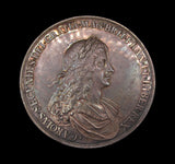 1667 Charles II Peace Of Breda 56mm Silver Medal - By Roettiers