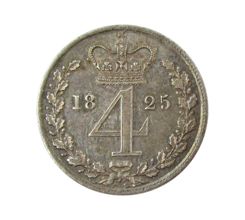 George IV 1825 Maundy Fourpence - EF