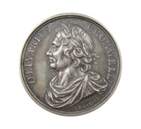 1658 Oliver Cromwell Memorial 38mm Silver Medal - By Dassier