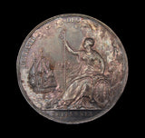 1667 Charles II Peace Of Breda 56mm Silver Medal - By Roettiers