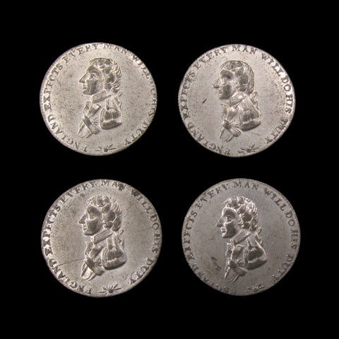 1805 Nelson's Naval Victories Set Of 4 x 20mm Medals