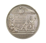 1658 Oliver Cromwell Memorial 38mm Silver Medal - By Dassier