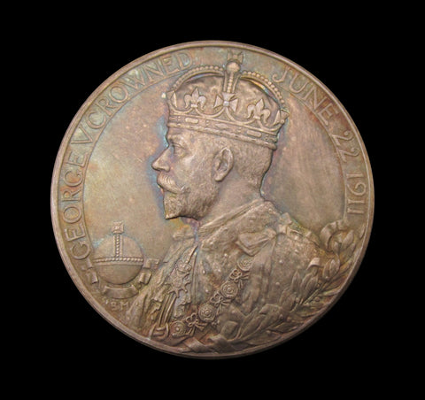 1911 George V Coronation 31mm Silver Medal - With Envelope