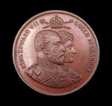 1902 Edward VII Coronation Rochester 38mm Bronze Medal - By Willis