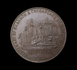 1913 Captain Philip Broke 'Shannon' & 'Chesapeake' 32mm Medal