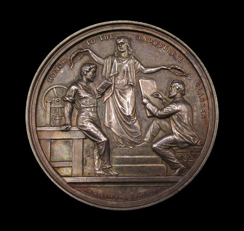 1865 South London Working Classes Industrial Exhibition 51mm Silver Medal