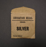 1902 Edward VII Coronation 31mm Silver Medal - In RM Envelope