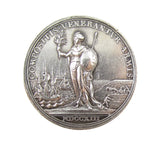 1713 Peace Of Utrecht 35mm Silver Medal - By Croker
