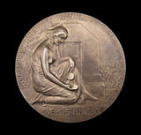 Austria 1908 Vienna Exhibition for Numismatics & Medals 67mm Medal - By Hujer