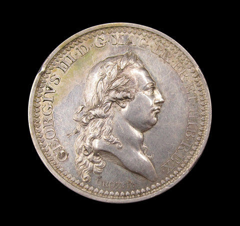 1789 George III Recovery Of Health 35mm Silver Medal - By Droz