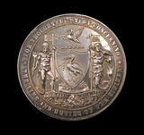 1898 Robert Henry Lundie Liverpool Citizenship 51mm Silver Medal - By Wyon