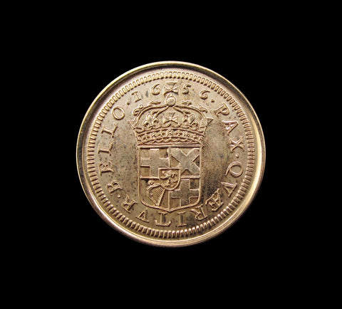 Oliver Cromwell 1656 Broad - 9ct Gold Restrike