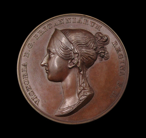 1838 Victoria Coronation 37mm Bronze Medal - By Pistrucci